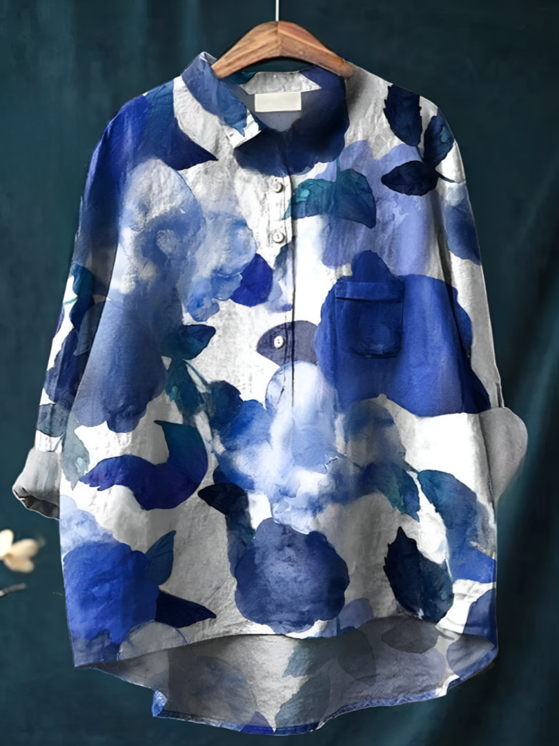 Retro Bloom: 3D Floral Open Tube Shirt for Bold Summer Vibes