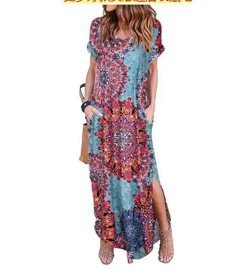 Sexy Women Dress Oversized 5XL Summer Solid Casual Short Sleeve Maxi Dress for Women Long Dress Vestidos Lady Dresses Oversized