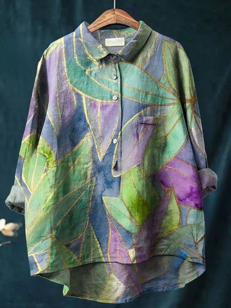 Retro Bloom: 3D Floral Open Tube Shirt for Bold Summer Vibes